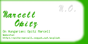 marcell opitz business card
